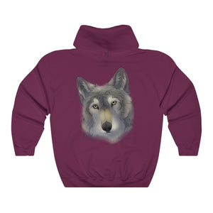 Grey Wolf - Hoodie Hoodie Dire Creatures Maroon S 