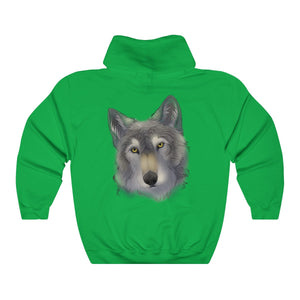 Grey Wolf - Hoodie Hoodie Dire Creatures Green S 