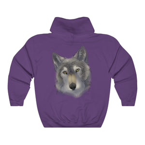 Grey Wolf - Hoodie Hoodie Dire Creatures Purple S 