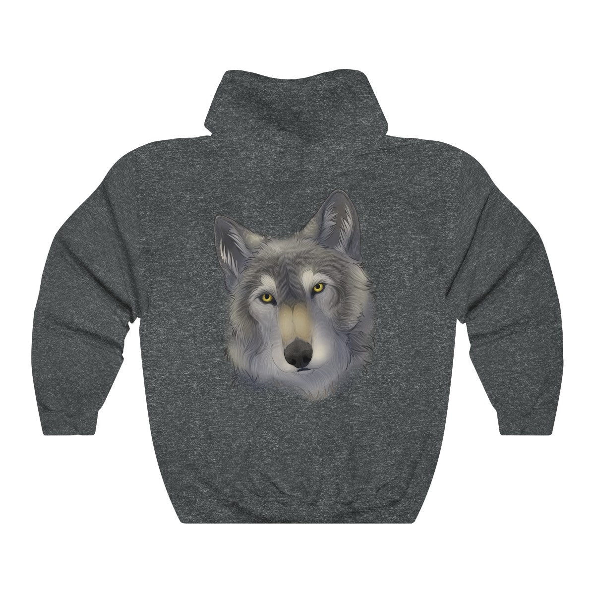 Grey Wolf - Hoodie Hoodie Dire Creatures Dark Heather S 