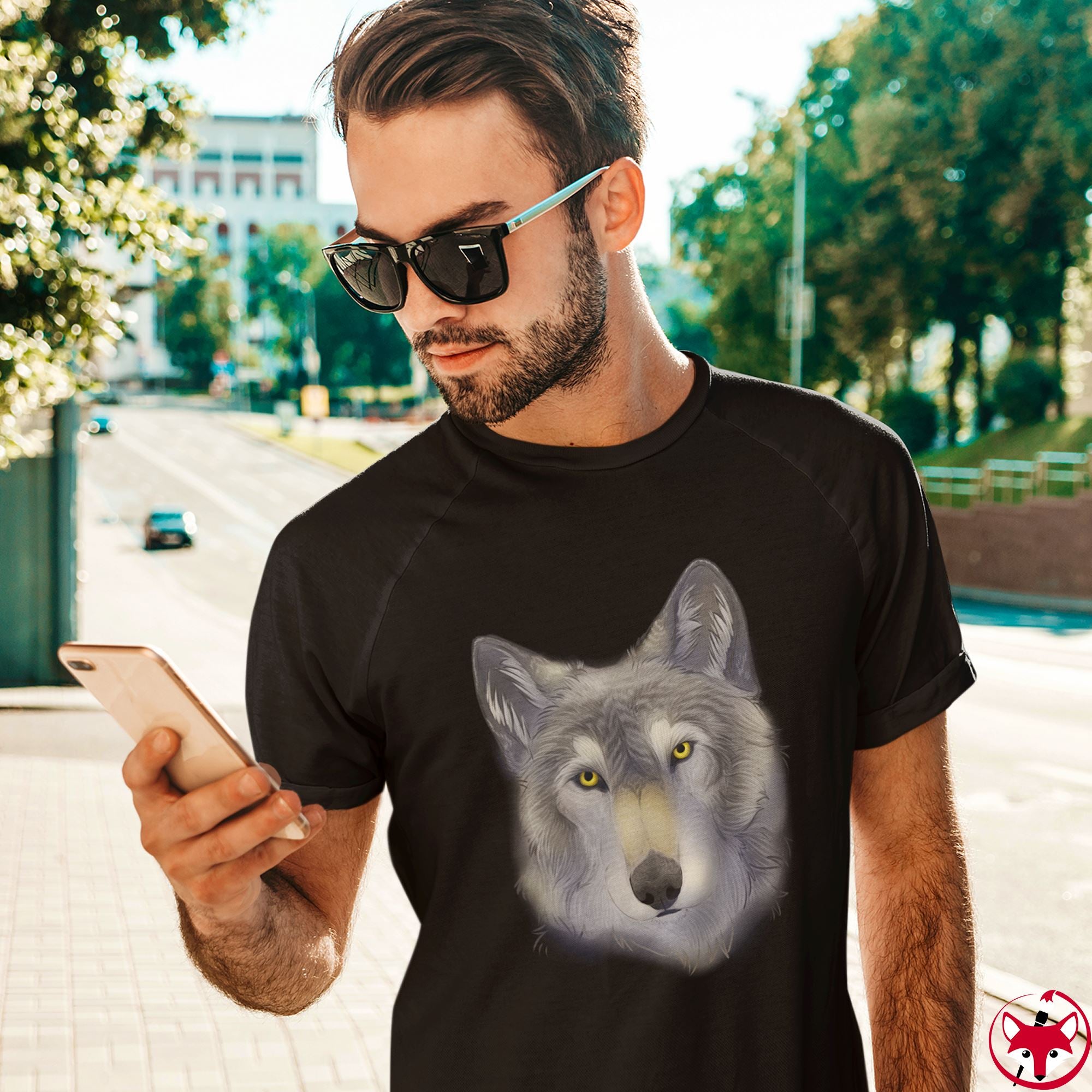 Grey Wolf - T-Shirt T-Shirt Dire Creatures 