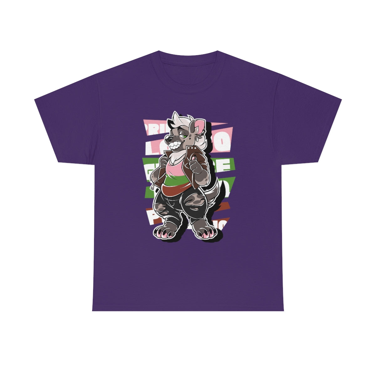 Gynosexual Pride Colt Hyena - T-Shirt T-Shirt Artworktee Purple S 