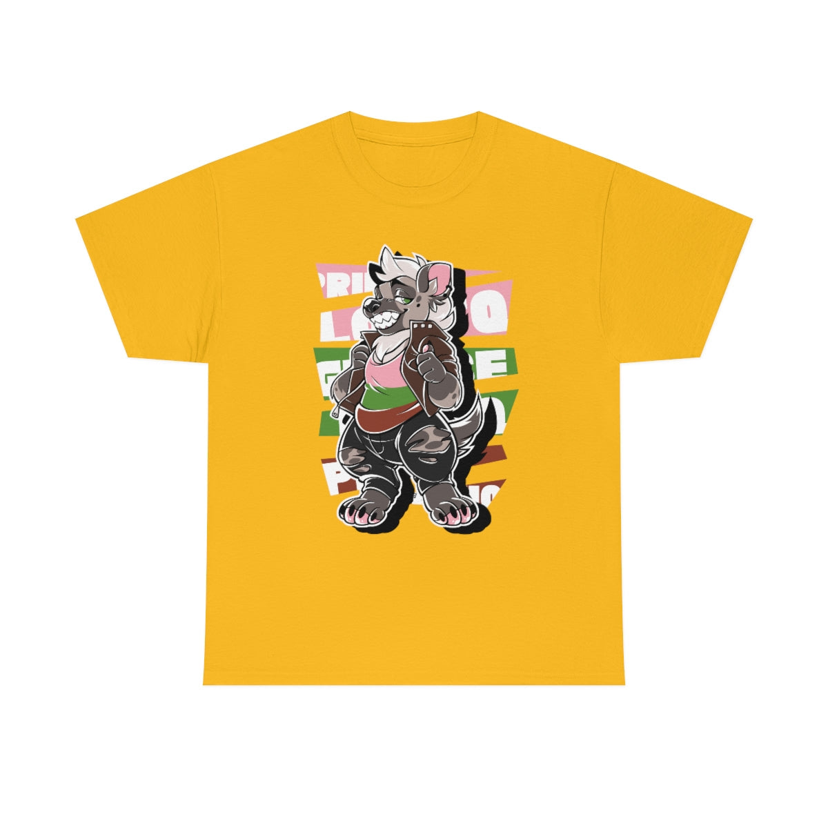 Gynosexual Pride Colt Hyena - T-Shirt T-Shirt Artworktee Gold S 
