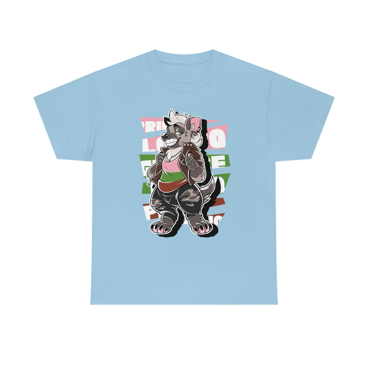 Gynosexual Pride Colt Hyena - T-Shirt T-Shirt Artworktee Light Blue S 