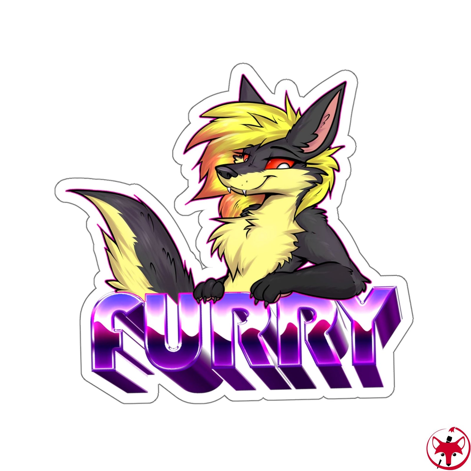 Hellhound Girl - Sticker Sticker Zenonclaw 