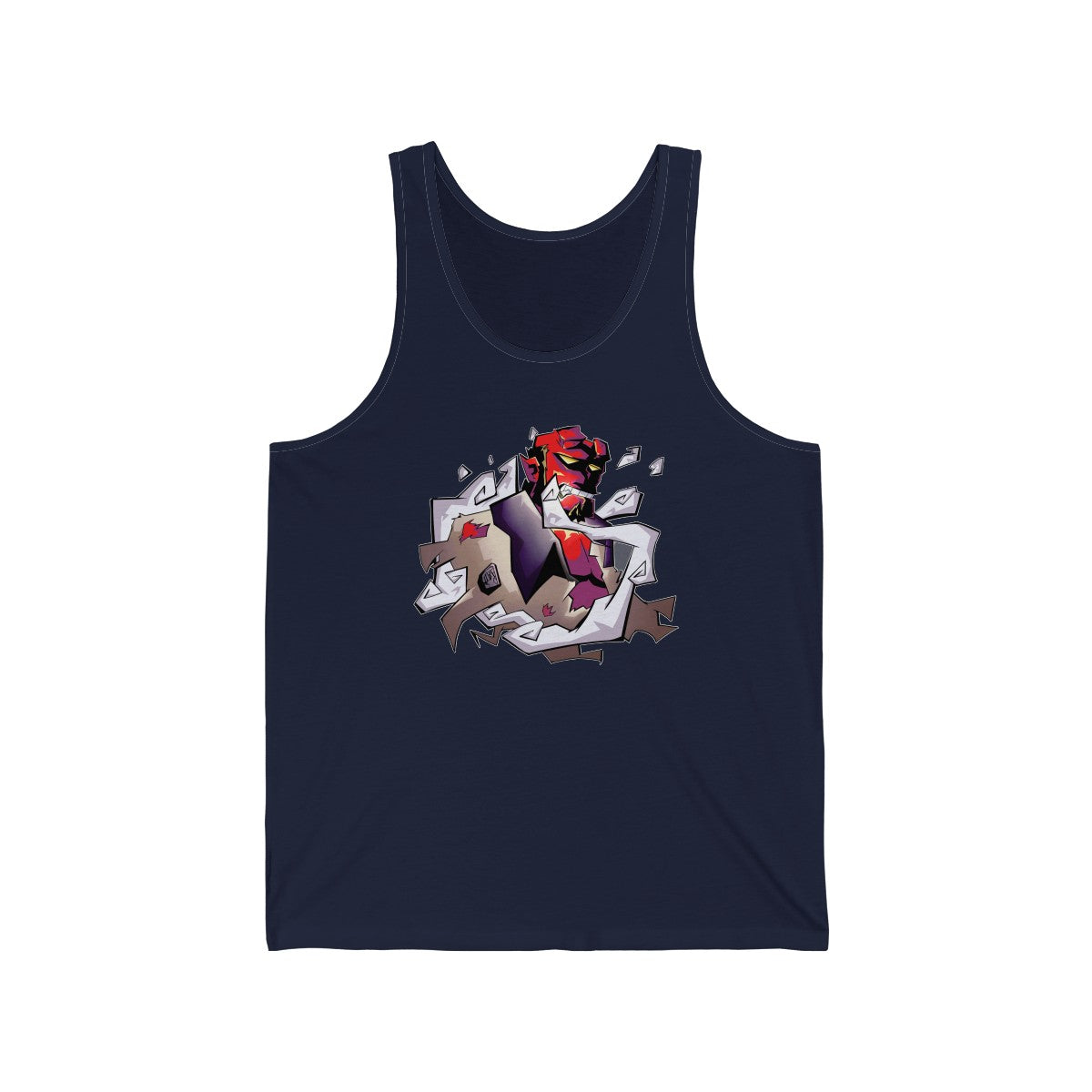 Hell of a Boy - Tank Top Tank Top AFLT-DaveyDboi Navy Blue XS 