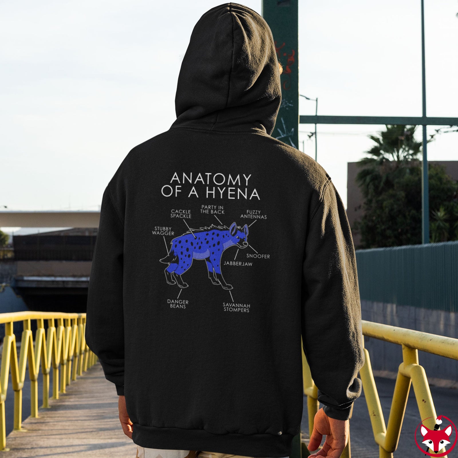 Hyena Blue - Hoodie Hoodie Artworktee 