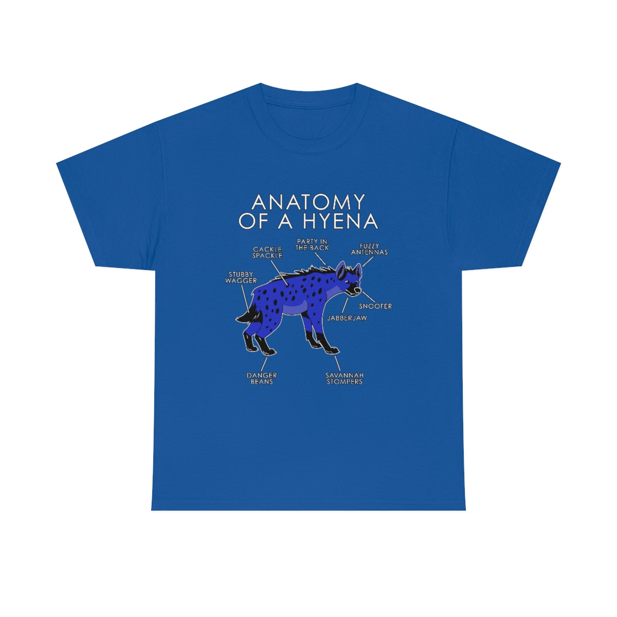 Hyena Blue - T-Shirt Artworktee Royal Blue S 
