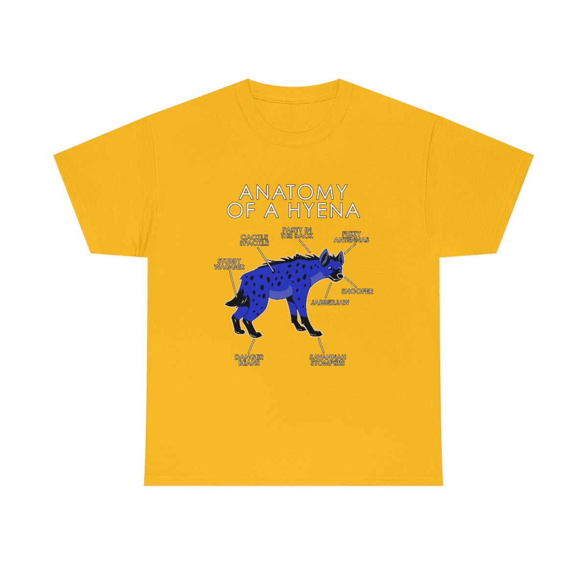 Hyena Blue - T-Shirt Artworktee Gold S 