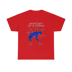 Hyena Blue - T-Shirt Artworktee Red S 