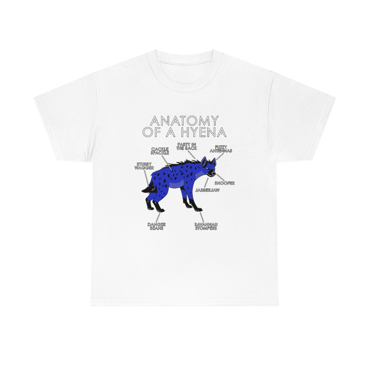 Hyena Blue - T-Shirt Artworktee White S 