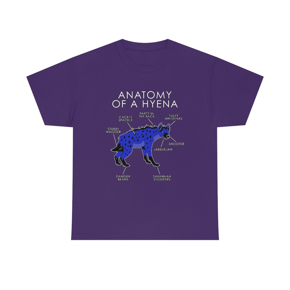 Hyena Blue - T-Shirt Artworktee Purple S 