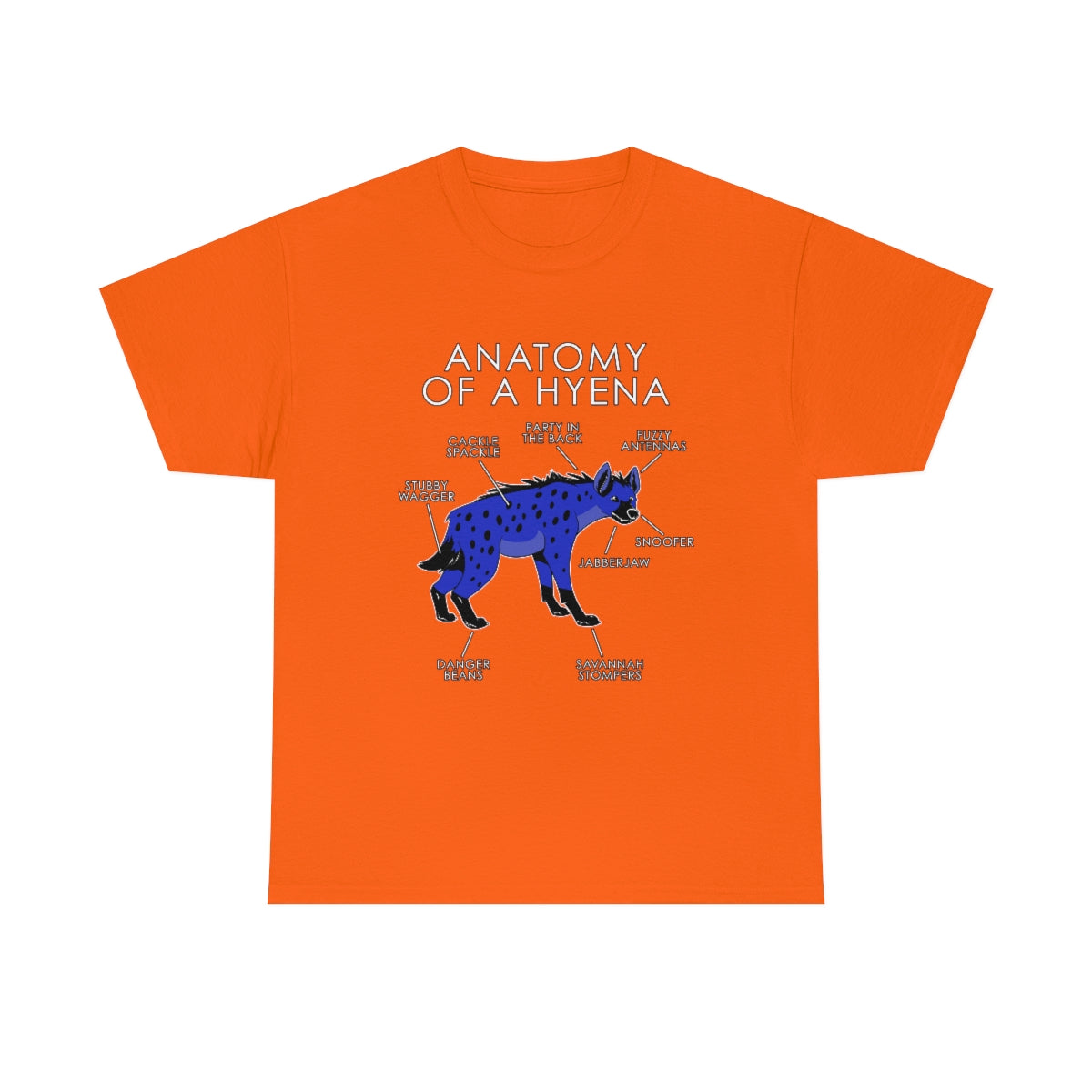 Hyena Blue - T-Shirt Artworktee Orange S 