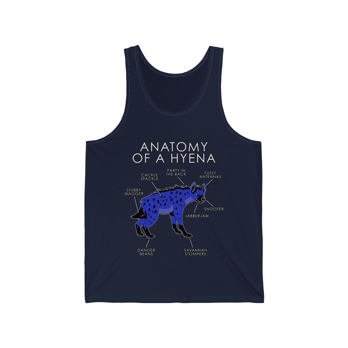 Hyena Blue - Tank Top Tank Top Artworktee Navy Blue XS 