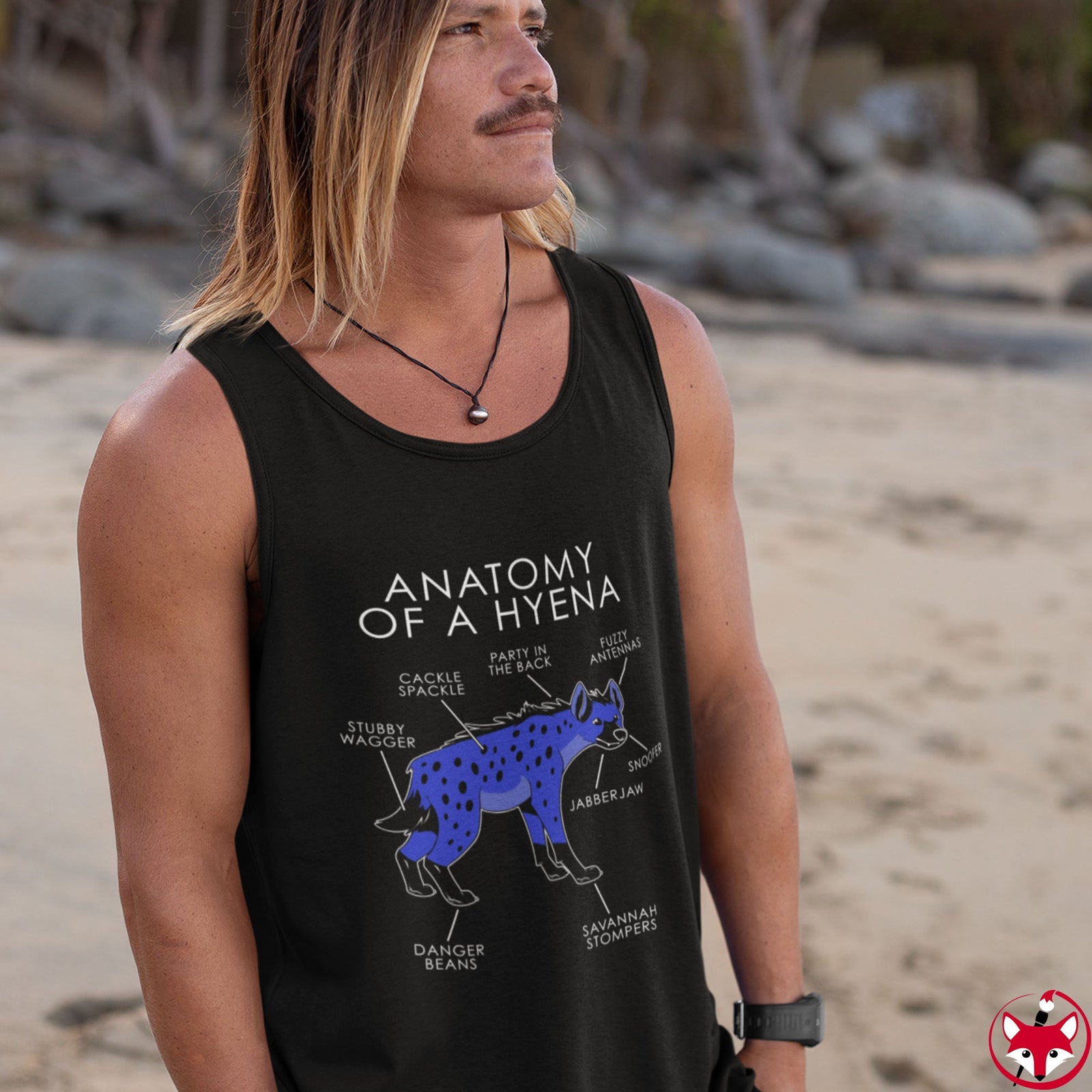 Hyena Blue - Tank Top Tank Top Artworktee 