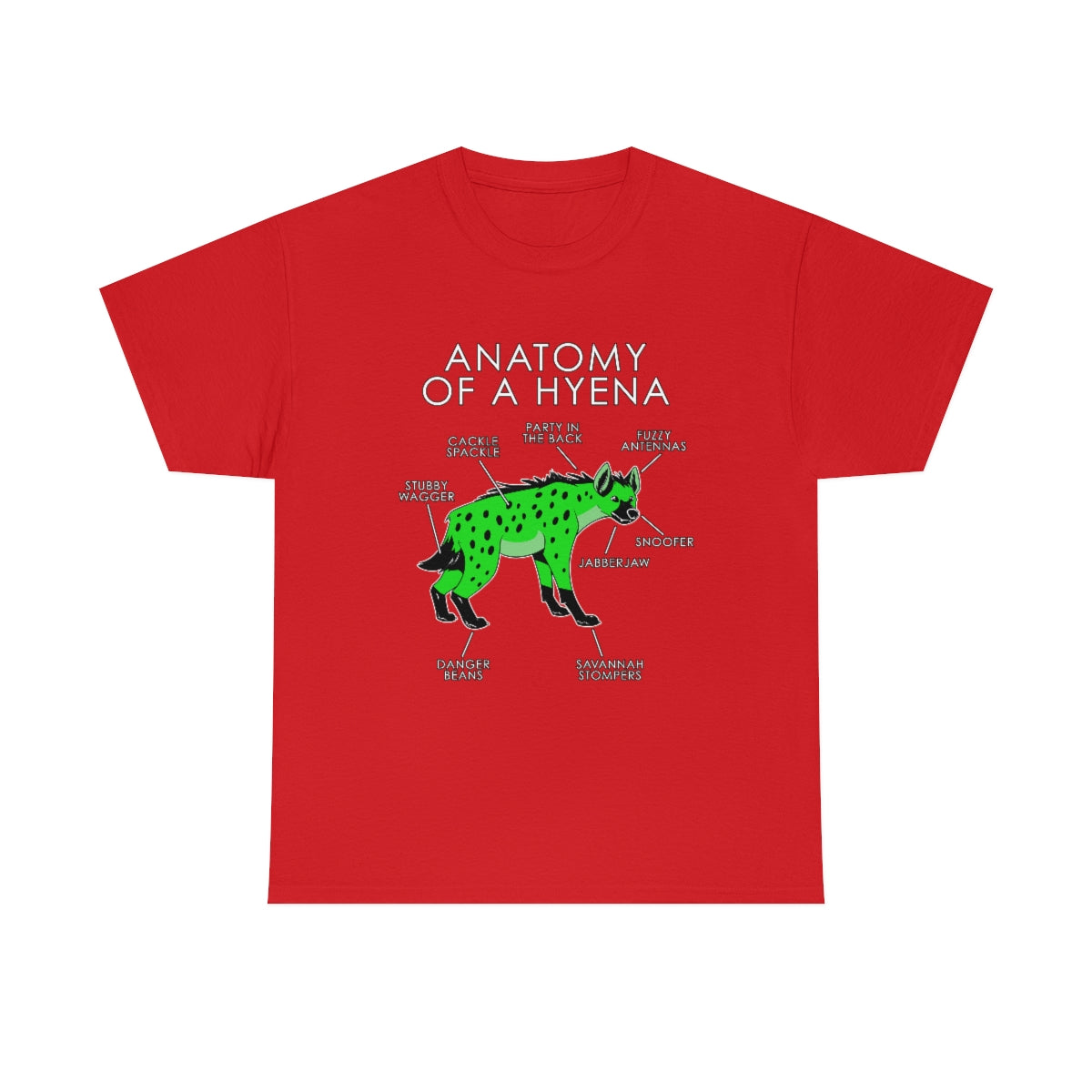 Hyena Green - T-Shirt T-Shirt Artworktee Red S 
