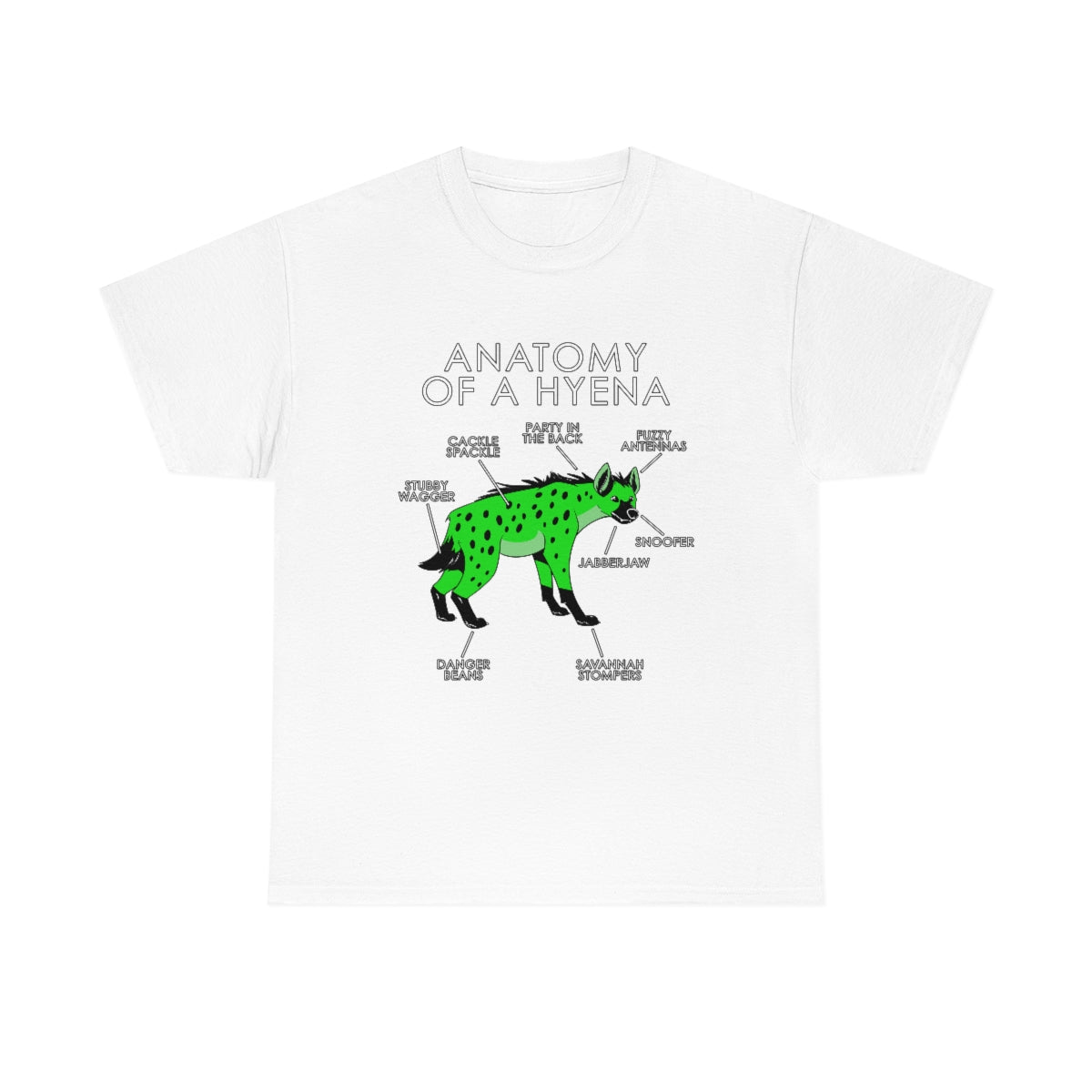 Hyena Green - T-Shirt T-Shirt Artworktee White S 