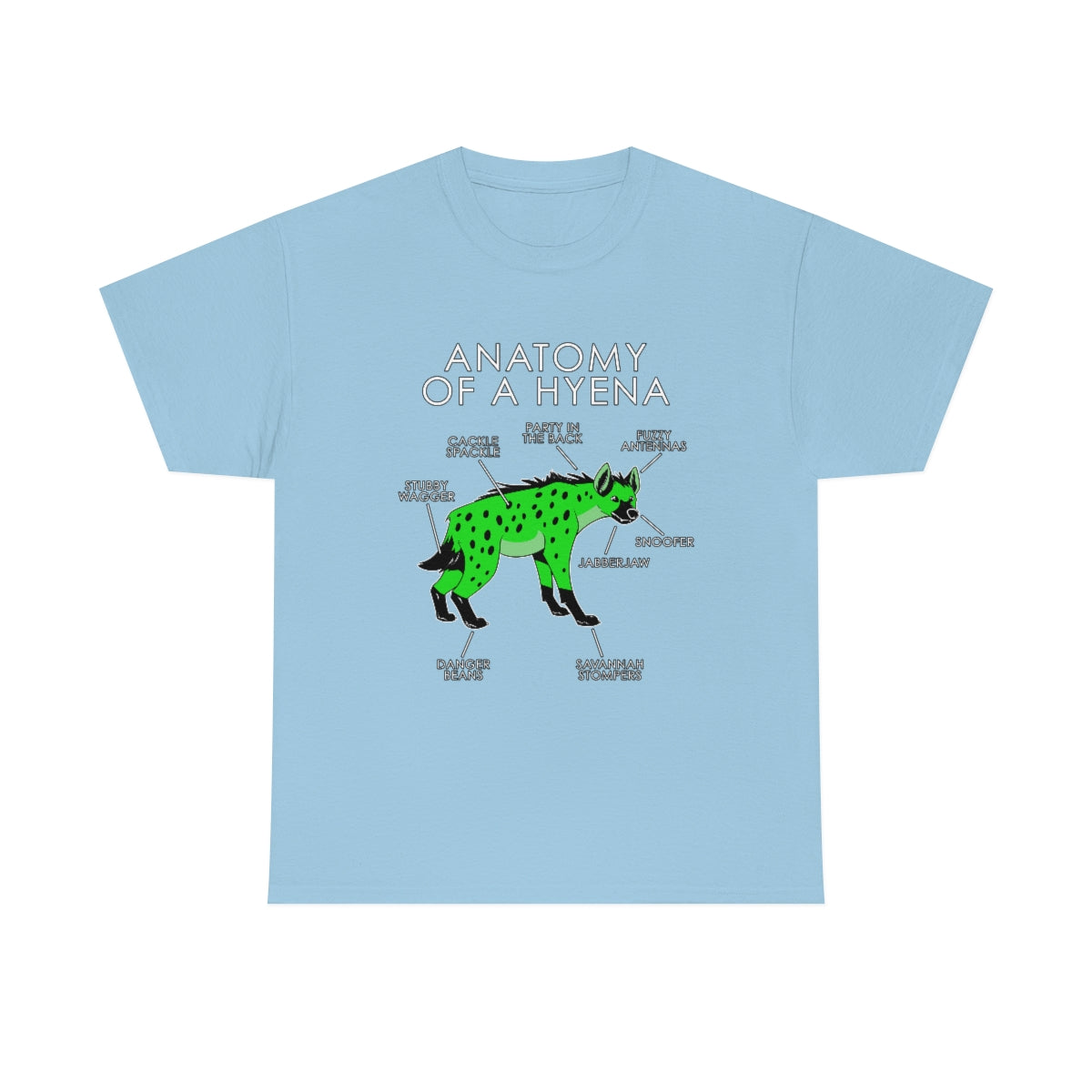 Hyena Green - T-Shirt T-Shirt Artworktee Light Blue S 