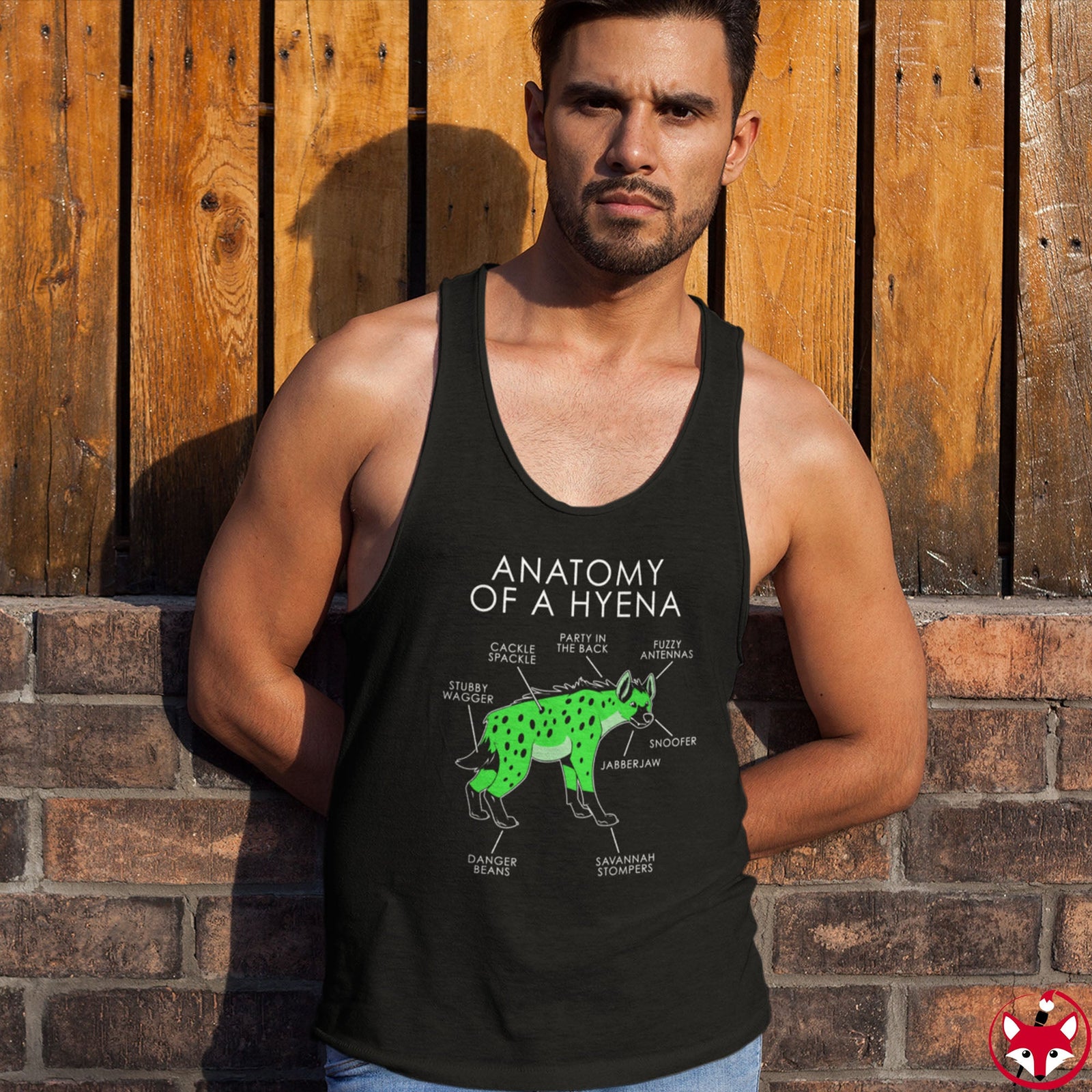 Hyena Green - Tank Top Tank Top Artworktee 
