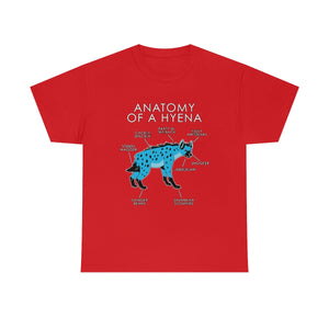 Hyena Light Blue - T-Shirt T-Shirt Artworktee Red S 