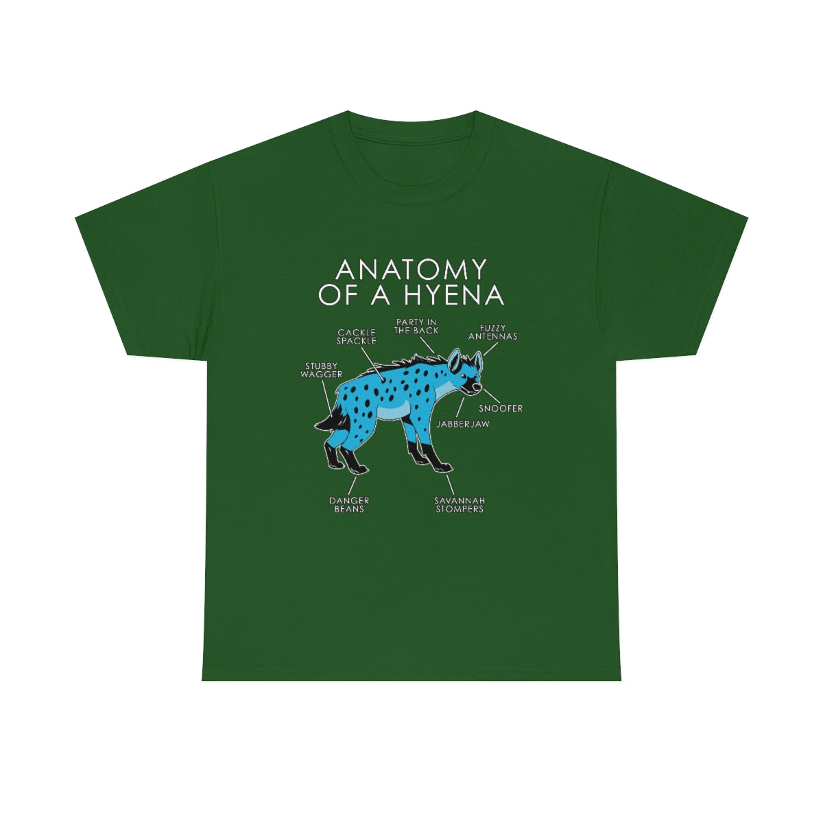 Hyena Light Blue - T-Shirt T-Shirt Artworktee Green S 