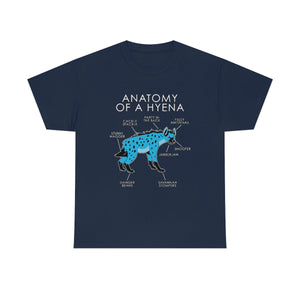 Hyena Light Blue - T-Shirt T-Shirt Artworktee Navy Blue S 