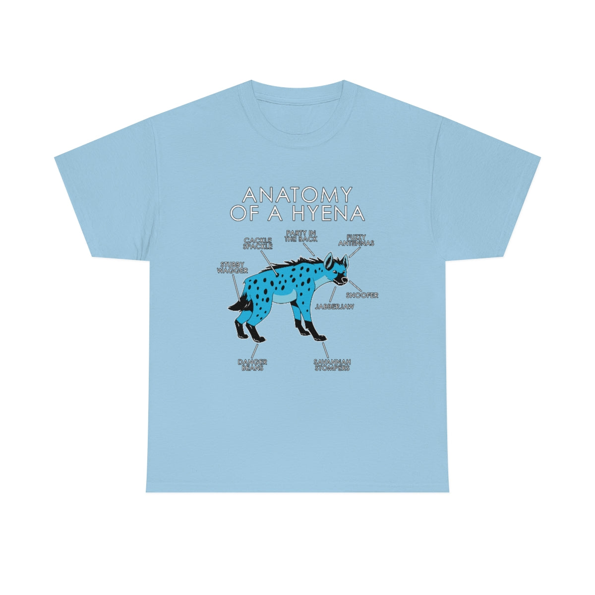 Hyena Light Blue - T-Shirt T-Shirt Artworktee Light Blue S 