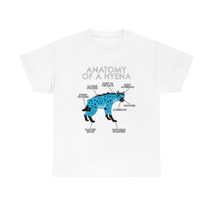 Hyena Light Blue - T-Shirt T-Shirt Artworktee White S 