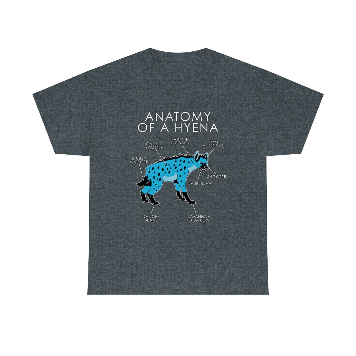 Hyena Light Blue - T-Shirt T-Shirt Artworktee Dark Heather S 