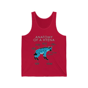 Hyena Light Blue - Tank Top Tank Top Artworktee Red XS 