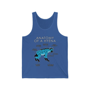 Hyena Light Blue - Tank Top Tank Top Artworktee Royal Blue XS 