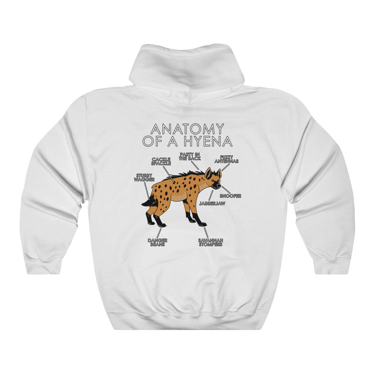 Hyena Orange - Hoodie Hoodie Artworktee White S 