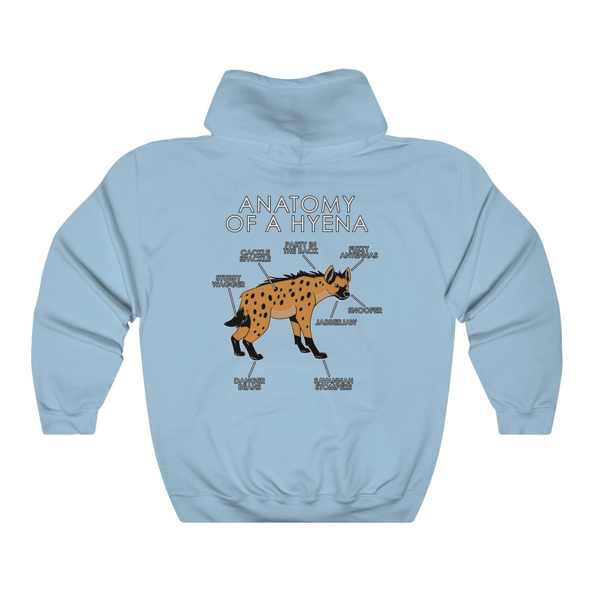 Hyena Orange - Hoodie Hoodie Artworktee Light Blue S 