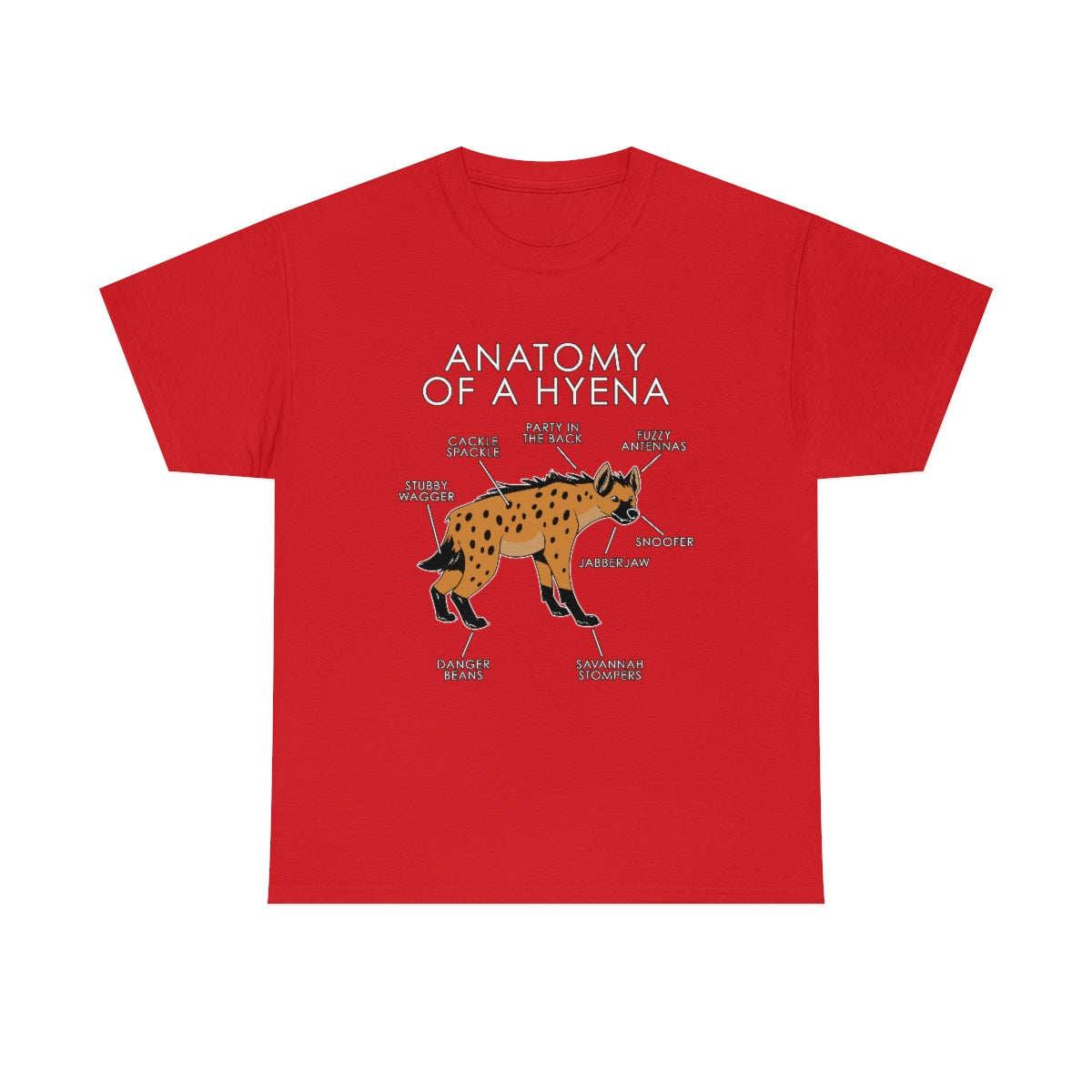 Hyena Orange - T-Shirt T-Shirt Artworktee Red S 