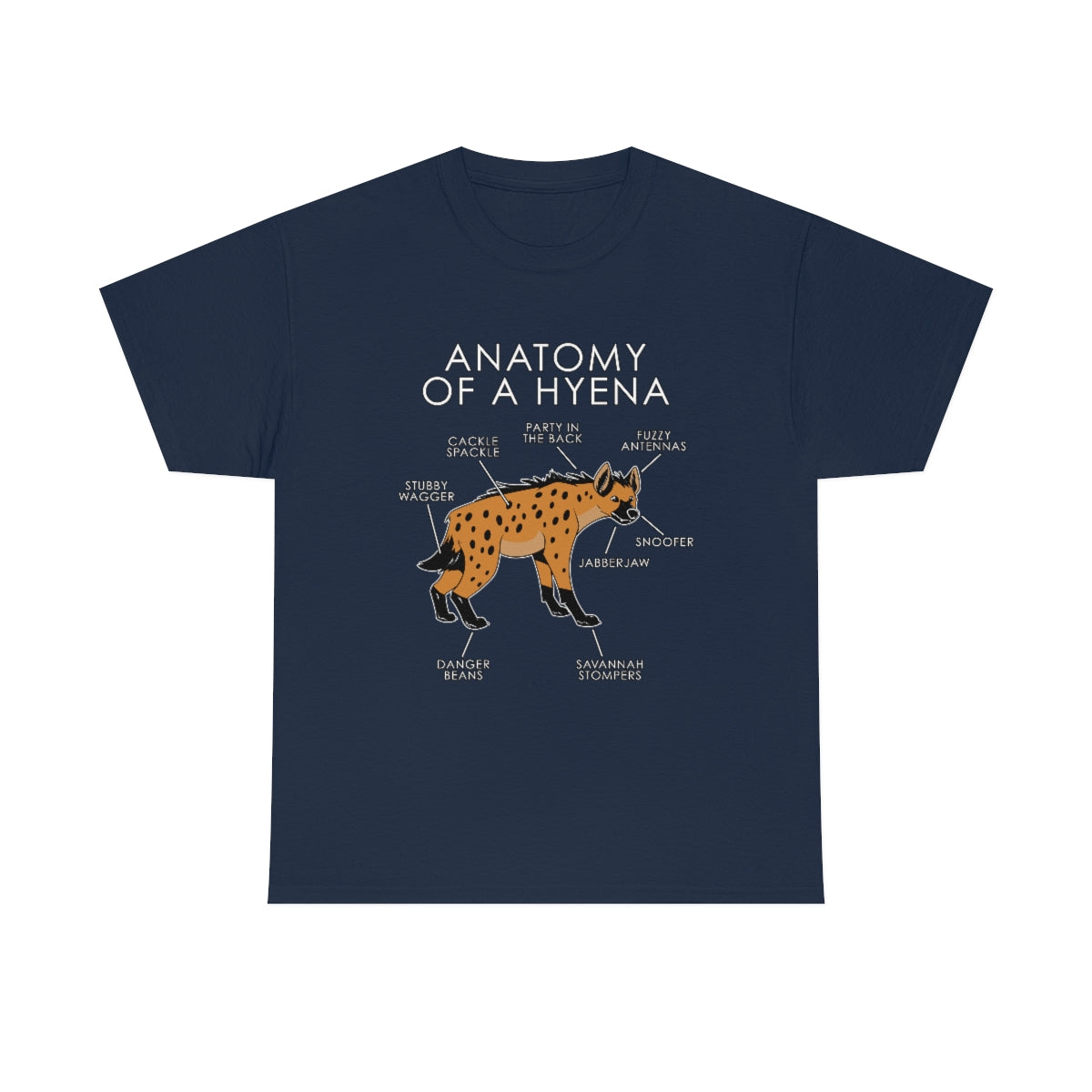 Hyena Orange - T-Shirt T-Shirt Artworktee Navy Blue S 