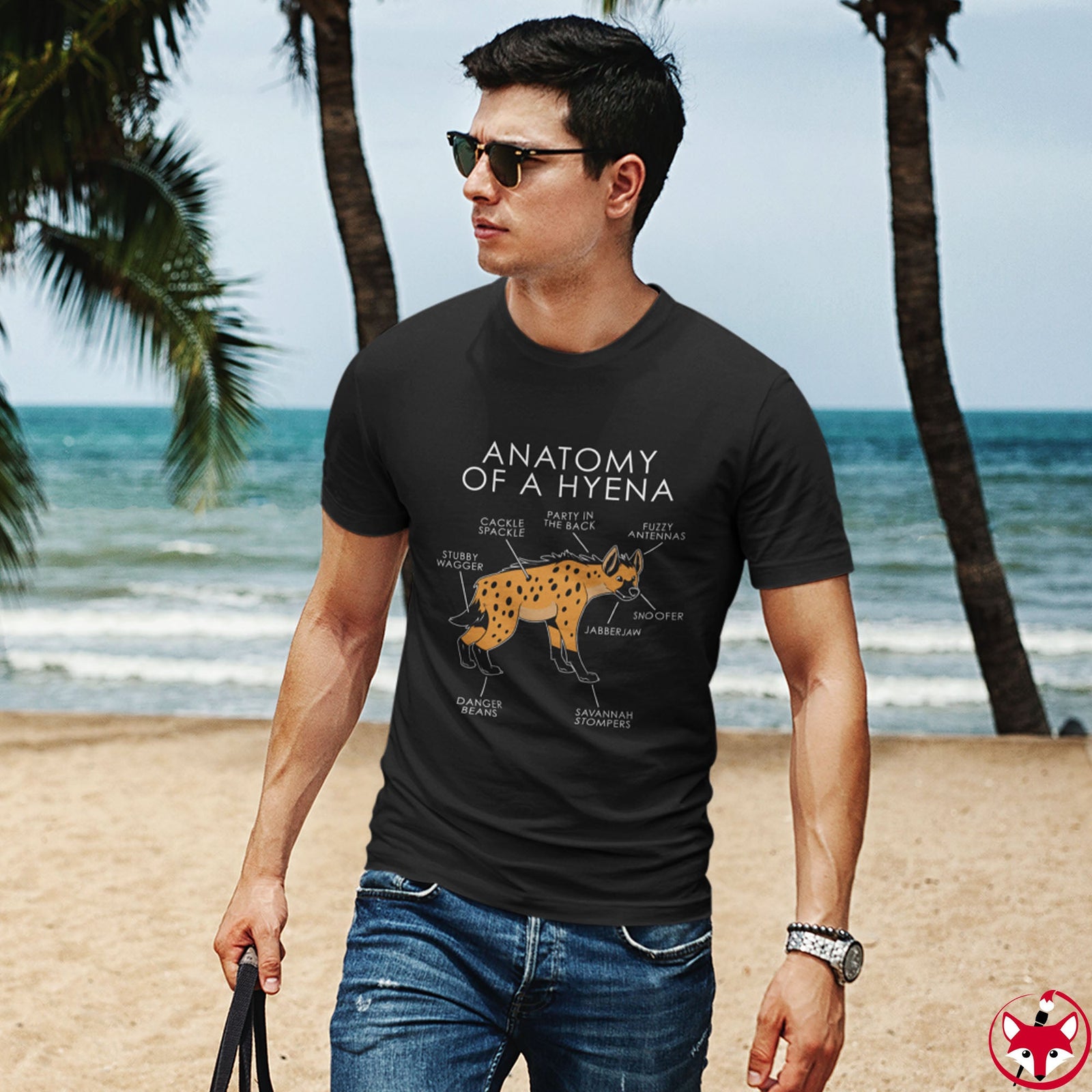 Hyena Orange - T-Shirt T-Shirt Artworktee 