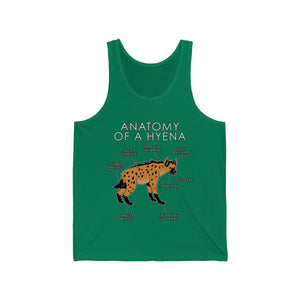 Hyena Orange - Tank Top Tank Top Artworktee Green XS 