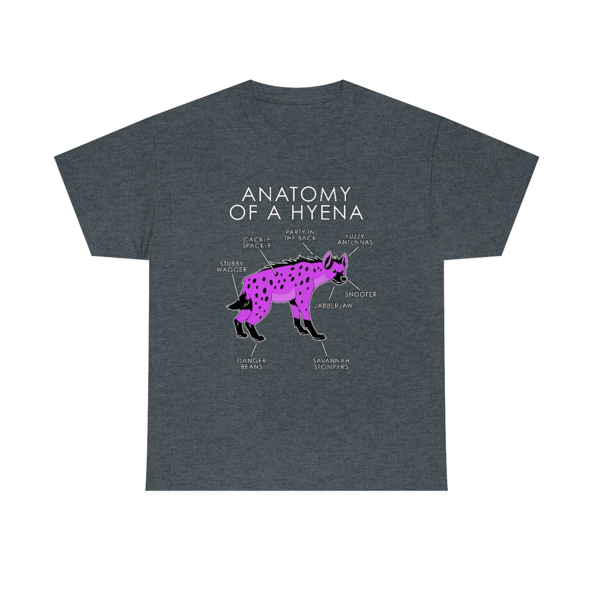Hyena Pink - T-Shirt T-Shirt Artworktee Dark Heather S 