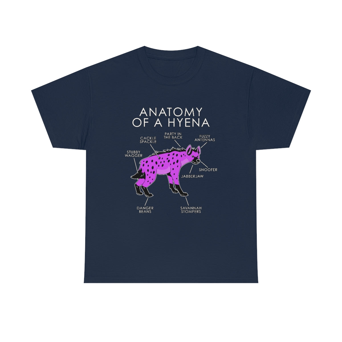 Hyena Pink - T-Shirt T-Shirt Artworktee Navy Blue S 