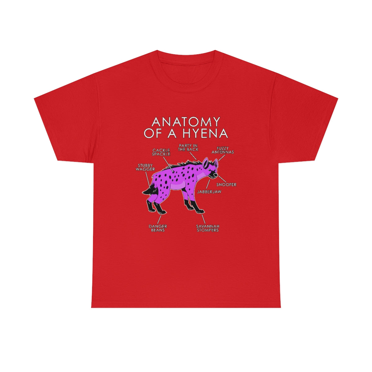 Hyena Pink - T-Shirt T-Shirt Artworktee Red S 