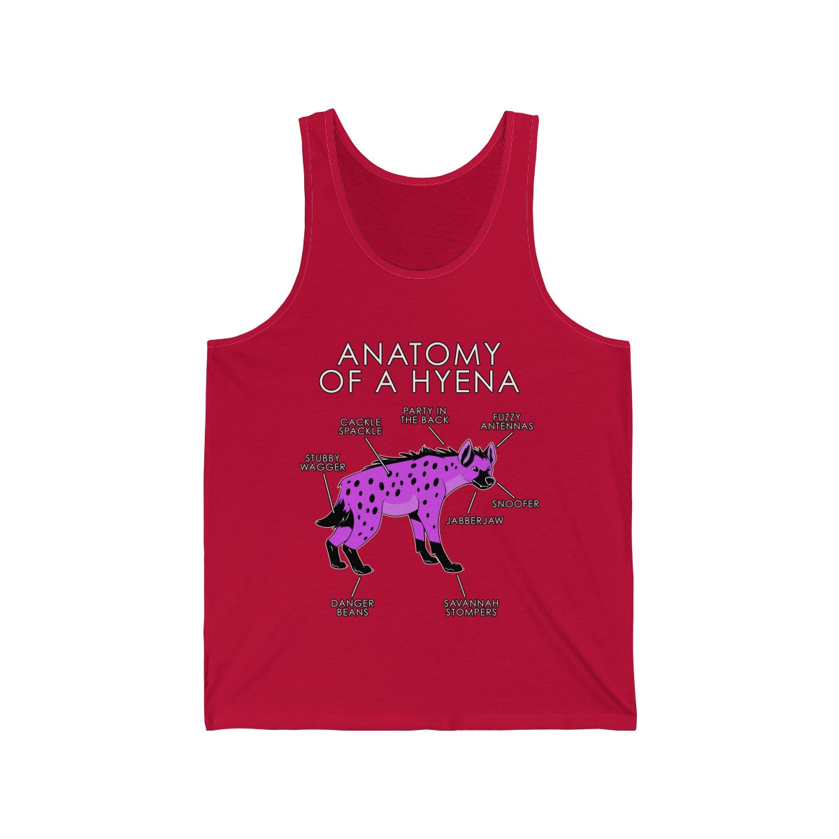 Hyena Pink - Tank Top Tank Top Artworktee Red XS 