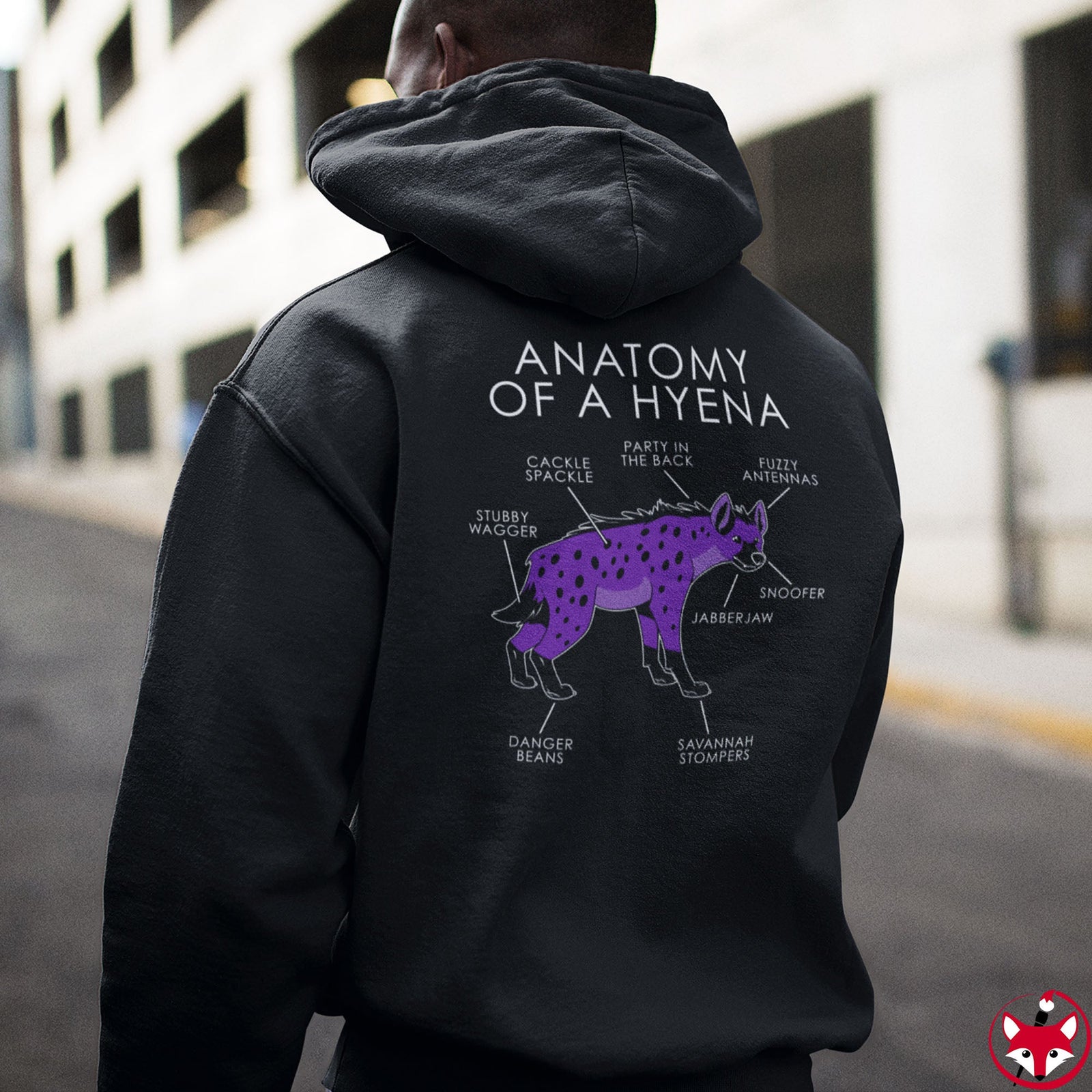Hyena Purple - Hoodie Hoodie Artworktee 