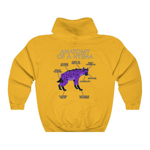 Hyena Purple - Hoodie Hoodie Artworktee Gold S 