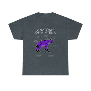 Hyena Purple - T-Shirt T-Shirt Artworktee Dark Heather S 