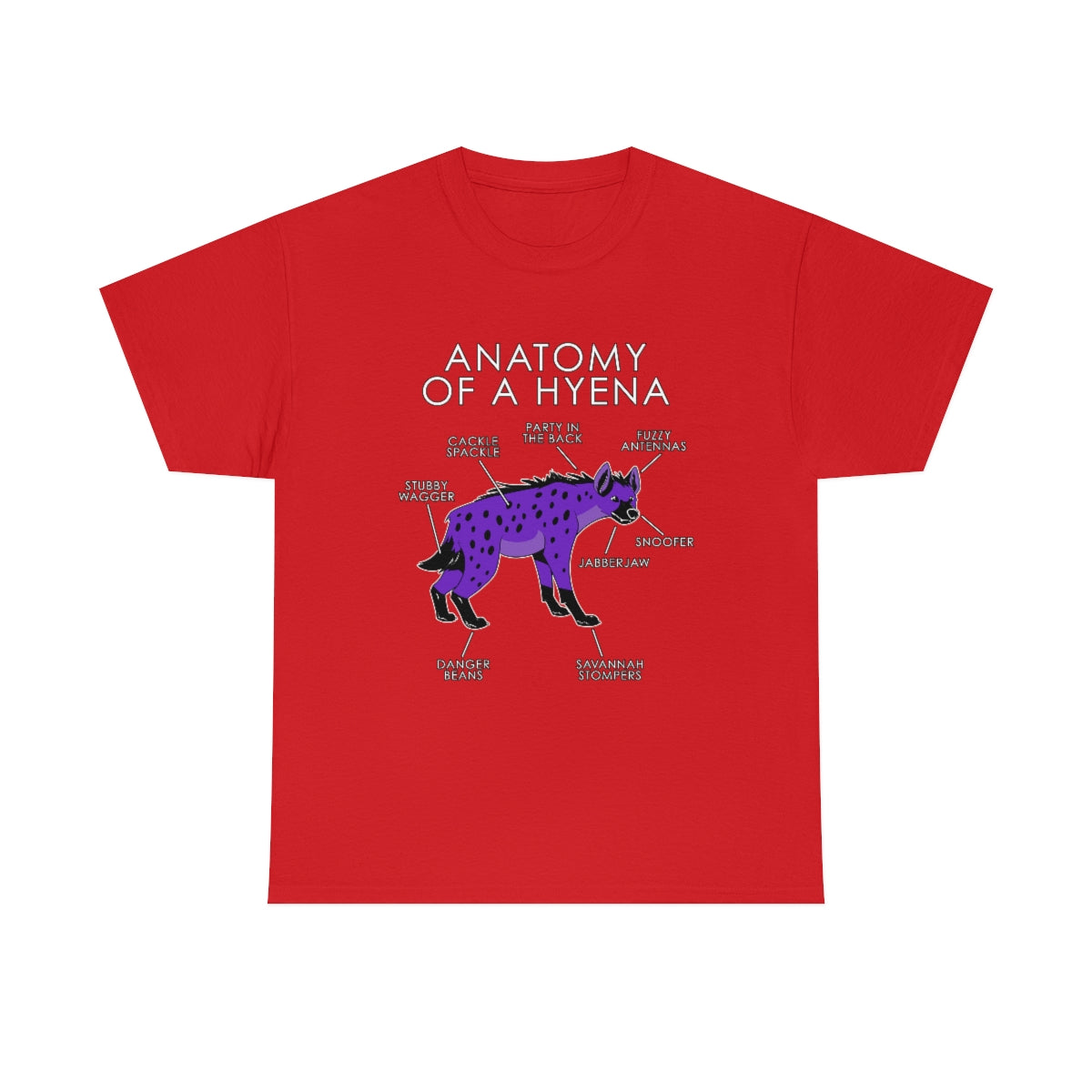 Hyena Purple - T-Shirt T-Shirt Artworktee Red S 