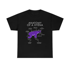 Hyena Purple - T-Shirt T-Shirt Artworktee Black S 
