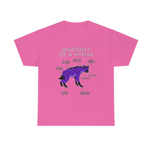 Hyena Purple - T-Shirt T-Shirt Artworktee Pink S 