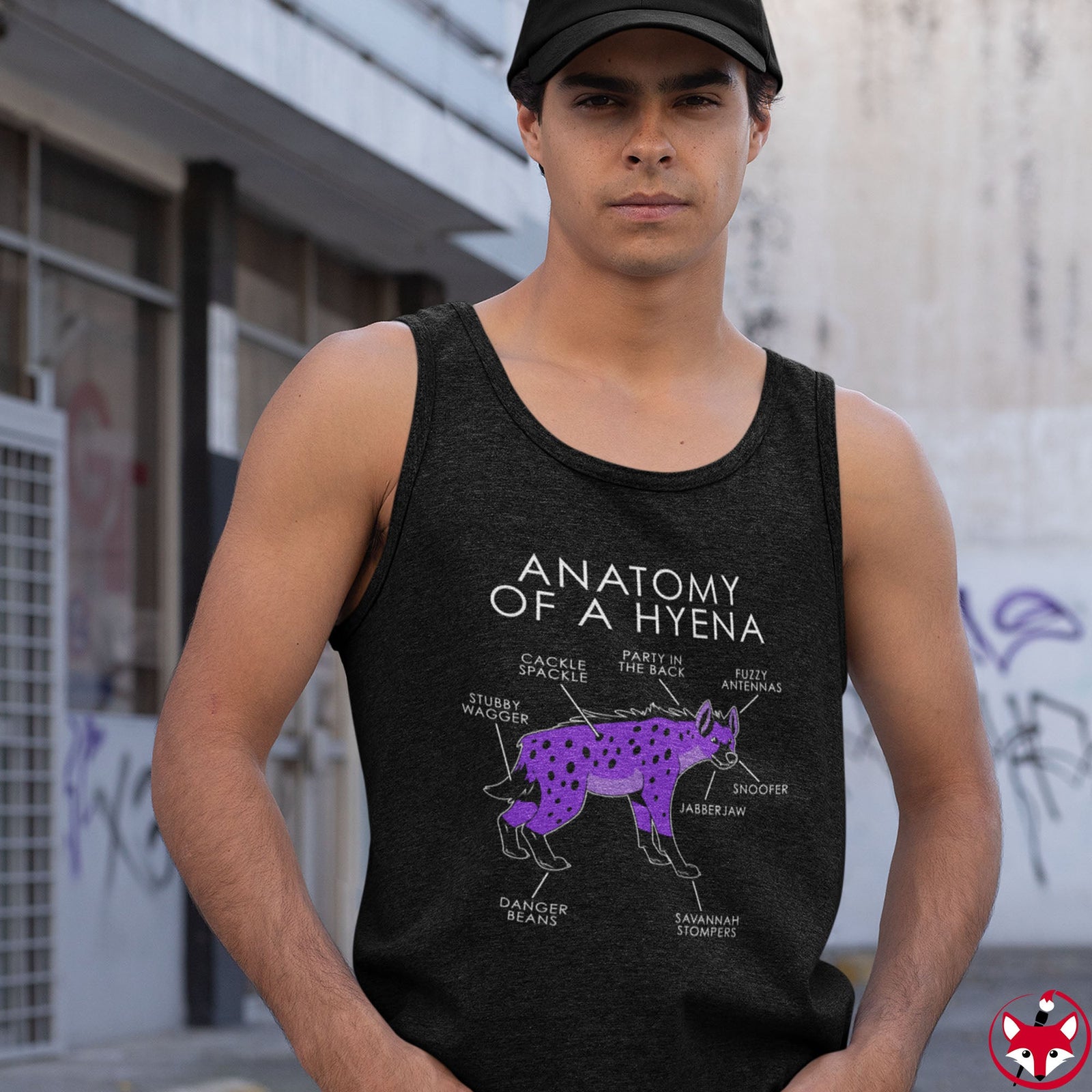 Hyena Purple - Tank Top Tank Top Artworktee 