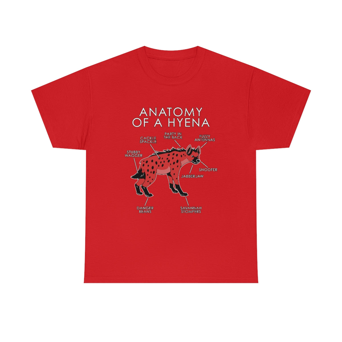 Hyena Red - T-Shirt T-Shirt Artworktee Red S 