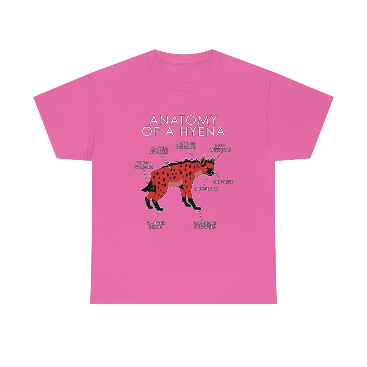Hyena Red - T-Shirt T-Shirt Artworktee Pink S 